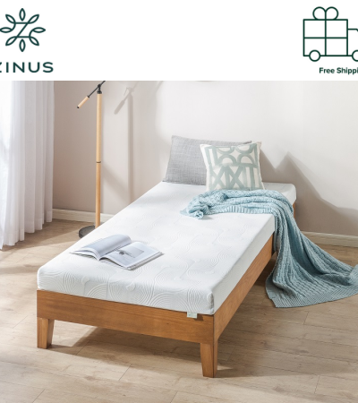 ZINUS 4英寸绿茶减压记忆泡沫床罩-单人、超单人、大号、特大号 ZINUS 4英寸绿茶减压记忆泡沫床罩-单人、超单人、大号、特大号